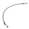 thumbnail image 2 of VONKY Motorcycle Brake Oil Hose Line Pipe Fitting Stainless Braided Steel Silver 45cm 1Set, 2 of 6