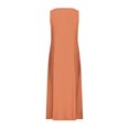 thumbnail image 4 of Jsaierl Robes d'Été pour Femmes 2024 Décontractées Boho Robe Soleil Col Rond Sans Manches Plage Vacances Robes Maxi avec Poches, 4 of 5