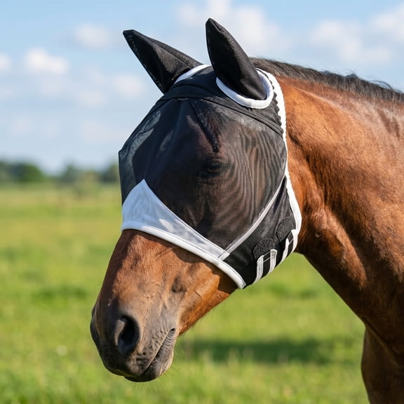Miogawg Polyester Fly Insect Protection Breathable Fine Mesh For Turnout Grazing Use Navy Colour