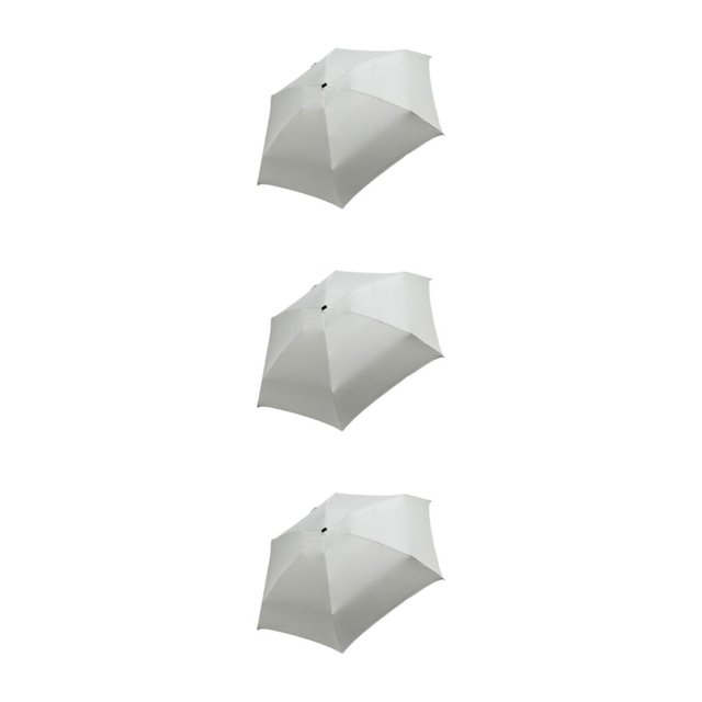 Redempat Breathable Umbrella For Outdoor Activities And Sun Protection Folding Sun Umbrellas Rainproof Umbrellas Easy To Storage creamy white 3Set