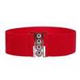 thumbnail image 1 of Ceinture de Robe Élastique Style Simple Universelle Ajustable Confortable avec Boucles Multicolore Ceintures de la Saint-Valentin pour Femmes Robes Rouge, 1 of 6