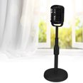 thumbnail image 4 of Modèle d'Accessoire de Microphone Vintage, Microphone de Simulation à l'Ancienne et Ensemble de Support avec Réglage de Hauteur Flexible pour Studio Photo Noir, 4 of 8