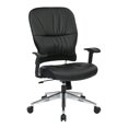 thumbnail image 1 of Black Bonded Leather Managers Chair by Office Star, 1 of 7
