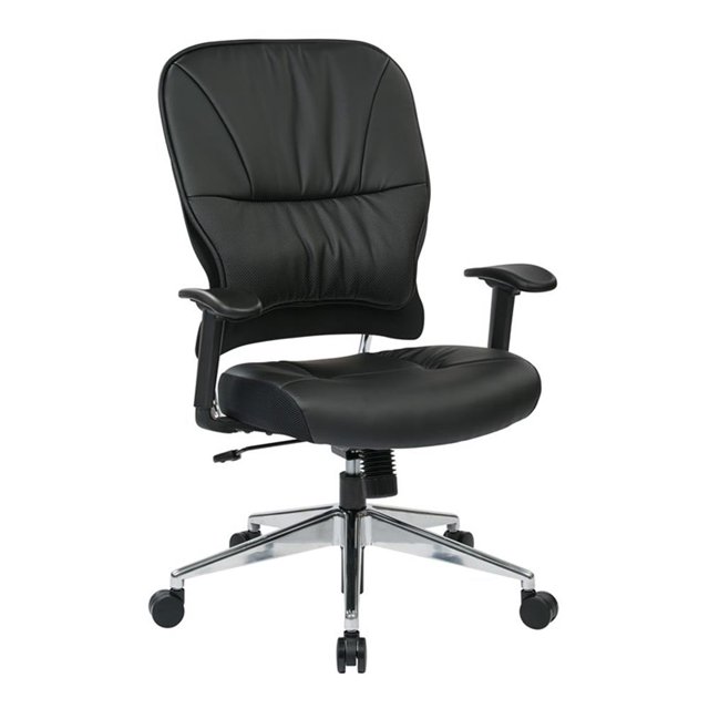 Black Bonded Leather Managers Chair by Office Star