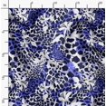 thumbnail image 2 of Soimoi Blue Moss Georgette Fabric Leopard Animal Skin Print Sewing Fabric Yard 42 Inch Wide, 2 of 6