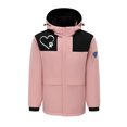 thumbnail image 1 of RXIRUCGD USB Intelligent Constant Temperature Heated Windproof Plus Size Coat For Men And Women Winter 4 Heated Jacket Coat( Pink, Size:M ), 1 of 3