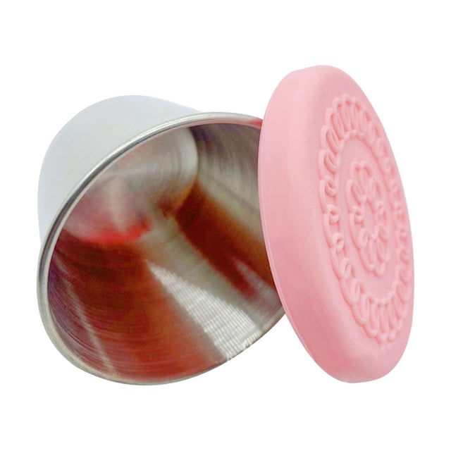 CEHVOM Récipient à Condiments, Adapté pour Boîte à Lunch, Récipient en Acier Inoxydable avec Couvercle, Facile à Ouvrir, Étanche, Réutilisable Petite Tasse à Trempette en Liquidation