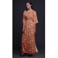 thumbnail image 3 of Bimba Robe Kimono Imprimée Oiseau Fleur & Paradis en Rayonne Manches Longues Maxi Fendue d'Été-TTTG, 3 of 6