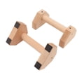 thumbnail image 1 of 2Pcs Wooden Push Up Handles Handstand Bracket Parallettes Inversion Stand Beech Bars Push Up for Trainer Bar Sets, 1 of 7