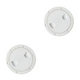 thumbnail image 4 of Dalazy Marine Boat RV White Access Hatch Plate Out Screw Cover Deck 4 inch 2PCS, 4 of 6