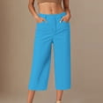 thumbnail image 2 of ShomPort Pantalon de Golf pour Femmes, Tenue de Bureau Décontractée, Ample, Extensible, Pantalon Court de Travail, Léger, Athlétique, Pantalon de Bureau, 2 of 5