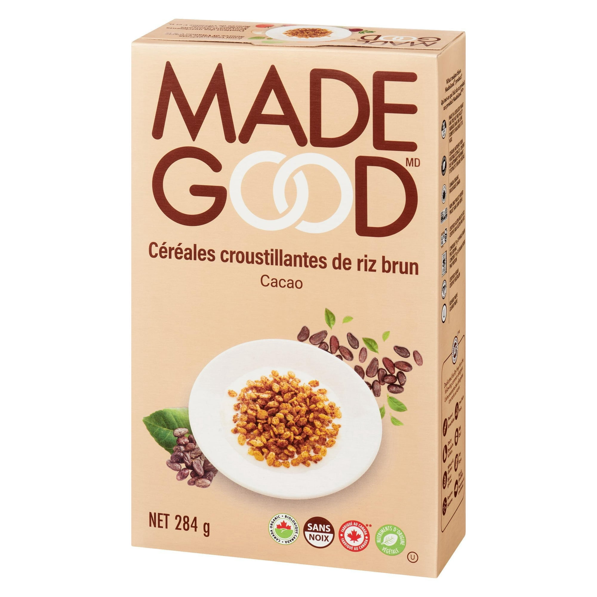 Made Good Céréales croustillantes de riz brun aux cacao