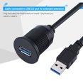 thumbnail image 1 of 1 Meter Long USB Extension Adapter, USB Extension Cord, Plastic + Metal + Rubber Panel Mount Cable USB 3.0 Boat for Car, 1 of 8