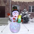 thumbnail image 4 of Amdohai Christmas Inflatable Air Model Inflatable Christmas Snowman Colorful Rotating Lamp Christmas Yard Decoration, 4 of 6