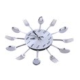 thumbnail image 4 of Kitchen Utensil Wall Clock,Large 3D Mirror Surface Spoon Fork Wall Clock Spoon Fork Clock Exceptional Craftsmanship, 4 of 9