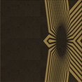 thumbnail image 1 of Ahgly Company Tapis d'Intérieur Lavable à la Machine, Carré, Transitionnel, Rouge Brun, Tapis de Zone, 6 Pieds Carré, 1 of 7