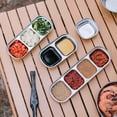 thumbnail image 4 of Outdoor Stainless Steel Tray Compartment Dish Dipping Bowl Portable And Practical Camping Tableware, 4 of 4