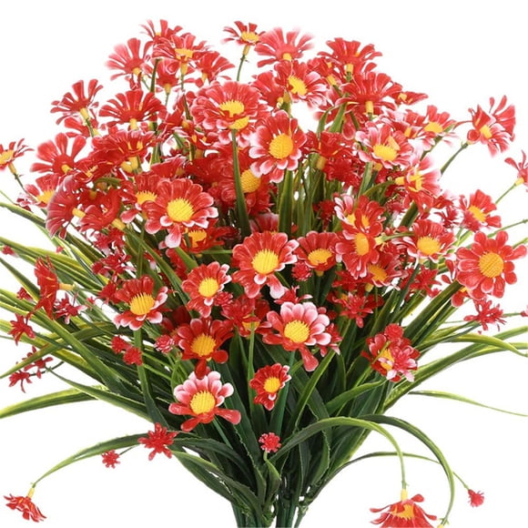 TopLLC 1 Bouquet de Fleurs Simulées, Fleurs Artificielles, Marguerites et Chrysanthèmes pour Décoration de la Maison Fausses Fleurs Cadeaux de la Saint-Valentin (12,48 Po)