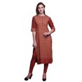 thumbnail image 1 of Bimba Tuniques Droites pour Femmes Kurta Imprimée Tunique d'Été, 1 of 6