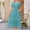 🔥 Green, variant on Sentmoon Wedding Guest Dresses for Women Holiday Short Sleeve V Neck Plus Size Dresses for Curvy Women Solid Color Pleated Breathable Regular Fit Long Dresses for Women Holiday