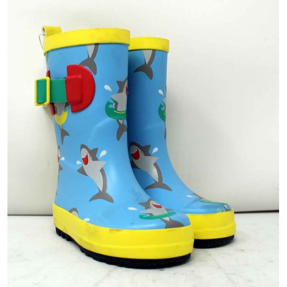Sun Squad Bottes de Jardinage pour Tout-Petits Requins Bleus