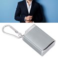 thumbnail image 4 of Mini  Tray, Zinc Alloy Portable Easy Using Ashtray Convenient Modern With Buckle For Office Black,Silver,Gold,Blue,Red,Green, 4 of 8