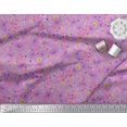 thumbnail image 3 of Soimoi polyester Crepe Fabric Leaves,Butterfly & Flower Floral Print Sewing Fabric Yard 52 Inch Wide, 3 of 3