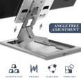 thumbnail image 4 of Raindrops Adjustable Aluminum Alloy Cell Phone Stand with Foldable Design for Home and Office Use, 4 of 5