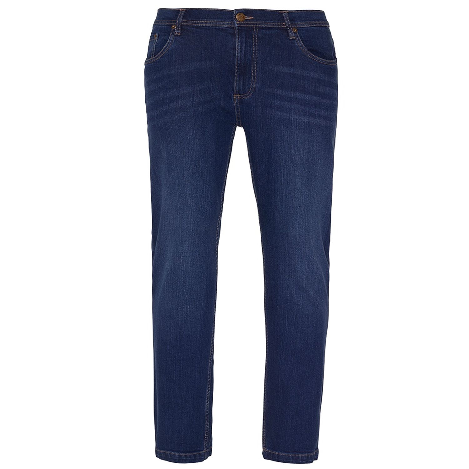 So Denim Jeans Droits Délavés Leo pour Hommes