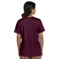 thumbnail image 3 of Hn Lad Comfrt T-Shirt à Col en V Doux (Rouge Foncé) (S), 3 of 4