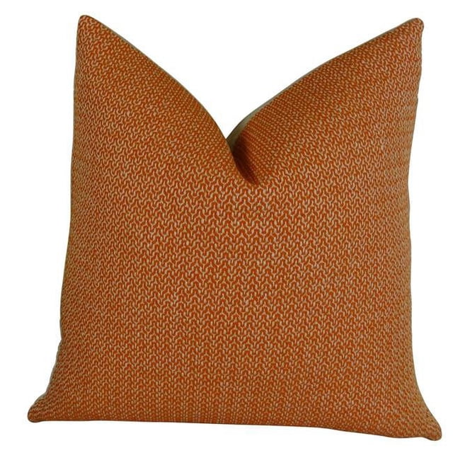 Plutus Lone Oak Cayenne Handmade Throw Pillow, (20" x 36" King)