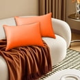 thumbnail image 4 of Waterproof Outdoor Pillow Cover 12x20 Inch Rectangle Watertight Patio Cushion Protector Modern Solid Color Furniture Decor Easy Clean, 4 of 7