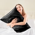 thumbnail image 4 of Satin Pillowcase for Hair Satin Pillowcase Cool Pillowcase Silk Like Solid Pillowcase for Hair and Skin Super Soft and Cool, Similar to Silk Pillowcasesilk Pillowcase for Hair, 4 of 6