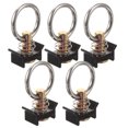 thumbnail image 1 of Shisuyan 5Pcs Single Stud Fitting L Track Ring Fitting Steel Single Stud Track Fitting with Ring Steel O-Ring, 1 of 9