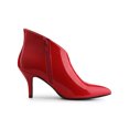 thumbnail image 3 of Unique Bargains Women's Point Toe Patent Leather Stiletto Heel Ankle Boot, 3 of 8