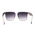 thumbnail image 2 of Womens Squared Horn Rim Inset Lens Oversized Rectangle Sunglasses Slate Smoke, 2 of 4