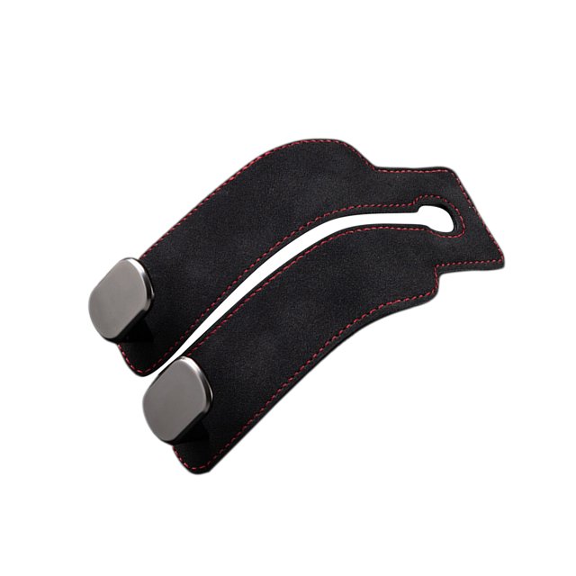Destyer Durable Car Interior Metal Hook For Space Saving And Forhidden Suede Hook Bags black