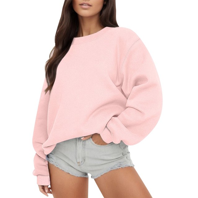 2025 Femmes Chandail à Manches Longues Vêtements Actifs Ensemble pour Femmes Décontracté Col Rond Coupe Ample Chandail de Baseball Femmes Chandail à Capuchon Pollover Molleton Automne Chandails Vierges
