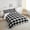 Black White, variant on Erosebridal Yellow Plaid Bedding King Comforter Set,Geometric Buffalo Comforter Sets King Size,Checkered Room Decorative,Reversible,Microfiber,3 Pieces