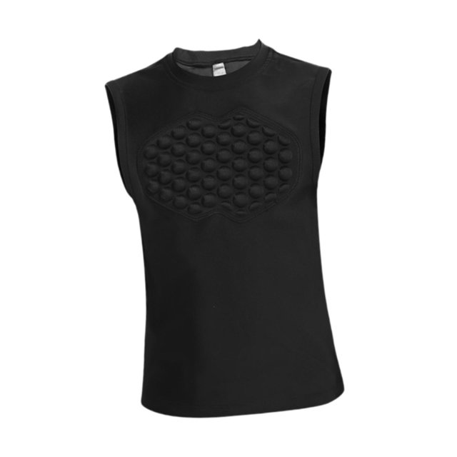 ZLight Basketball Chest Protector Vest Rib Protector Baseball YS for Training Softball Black YS Black