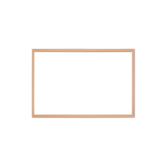 Quartet Dry-Erase Board, Non-Magnetic, Maple Wood Frame, Whiteboard, 36” x 24”