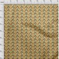 thumbnail image 3 of oneOone Polyester Lycra Pale Orange Fabric Chevron Geometric Craft Projects Decor Fabric Printed By The Yard 56 Inch Wide, 3 of 4