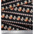 thumbnail image 3 of Soimoi Georgette Viscose Fabric Circle & Bird Kids Printed Craft Fabric by The Yard 42 Inch Wide, 3 of 3