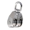 thumbnail image 1 of jinwen M25 Corde de Levage à Poulie Pivotante à Double Roue en Acier Inoxydable 304, 1 of 9