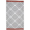 thumbnail image 1 of Erbanica Tapis en Plastique Réversible à Bande Rouge Moroccan Intérieur Extérieur 5 Pieds x 8 Pieds, 1 of 5
