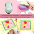 thumbnail image 4 of Hole Punch Paper Punchers Scrapbooking Cards Effortless Art and Fast Easy and Fast Manual Tools Multiple Types DIY Kids wavy square, 4 of 5