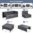 thumbnail image 3 of Costway 6PCS Patio Rattan Furniture Set Space Saving Cushioned Fully Assembled, 3 of 10