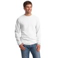 thumbnail image 3 of Hanes Beefy-T T-Shirt à Manches Longues pour Hommes, m, Blanc, 3 of 4