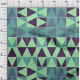 thumbnail image 3 of oneOone Cotton Flex Sea Green Fabric Geometric Craft Projects Decor Fabric Printed By The Yard 40 Inch Wide, 3 of 4