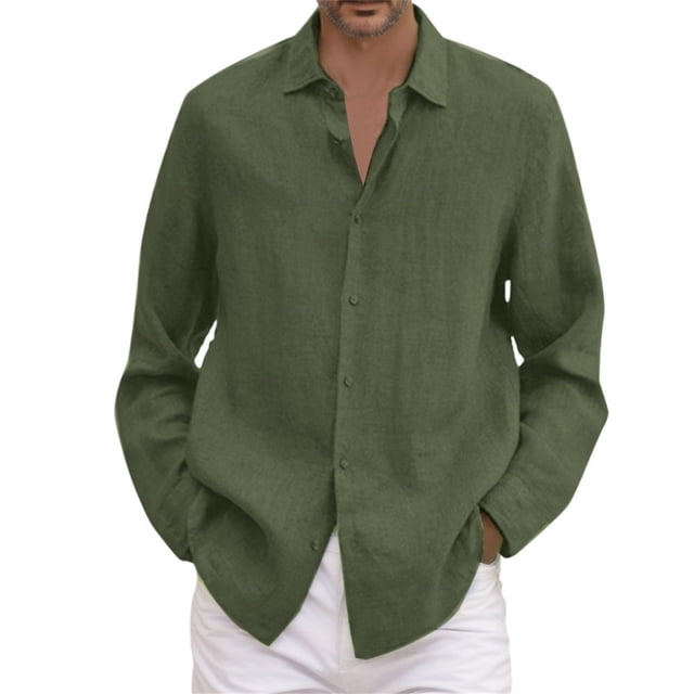 Kcodviy Homme Été Uni Décontracté Dragon Homme Grande Taille Chemise Ample une Manche Justaucorps Homme Col Rabattu Chemises de Pyjama Homme Manche Courte Chemise à Manches Longues
